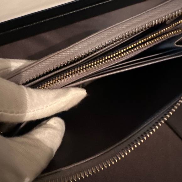 PRADA Saffian Zip Around Long Wallet Leather lavender - Picture 15 of 17